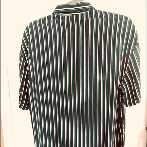 Zara oversized Striped Button Up Unisex - Picture 3 of 3